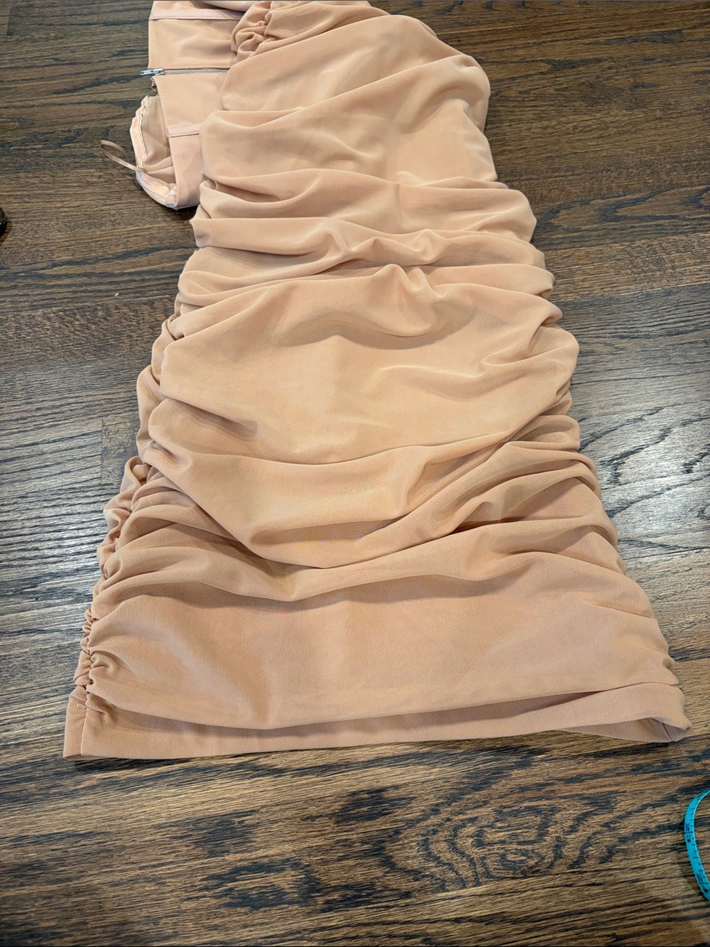 Strapless Ruched Midi Dress - Picture 6 of 8